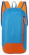 durable, waterproof sports backpack, unisex, nylon fabric, 40x21x13 cm, orange-blue logo