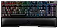 🎮 xpg summoner gaming keyboard with cherry mx blue switches, usb & aluminum frame – rgb backlight, wrist rest, and built-in usb port логотип
