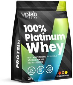 img 3 attached to Protein vplab 100% Platinum Whey, 750 gr., strawberry-banana