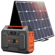 solar mini power station elway energy box e01 + panel 60w / with socket 220v logo