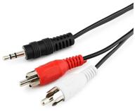 cablexpert mini jack 3.5 - 2 x rca (cca-458), 10 m, black логотип