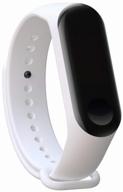 silicone strap for xiaomi mi band 3/4, white logo