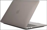 case palmexx maccase for macbook air 13" (2018-2020) a1932, a2179, a2337, matte gray logo