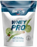 protein geneticlab nutrition whey pro, 1000g, pistachio ice cream 标志