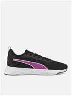 puma sneakers, size 6, black deep orchid logo