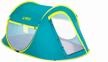 double trekking tent bestway coolmount 2 pop-up 68086, turquoise logo