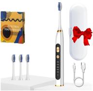 электрическая зубная щетка electric toothbrush / ультразвуковая зубная щетка / зубная щетка с 5 насадками / звуковая зубная щетка логотип