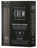 👨 precision blend medium natural 4/5 gray hair camouflage dye by american crew логотип