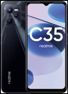 realme c35 smartphone 4/64 gb ru, dual nano sim, black логотип