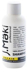 img 3 attached to J.Maki Professional Repair shampoo with keratin and macadamia oil, 300 ml
