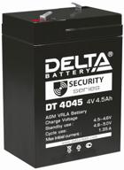 rechargeable battery delta battery dt 4045 4v 4.5 ah logo