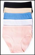 lial panty set, size 50/5xl, black/white/blue/pink/cream, 5 pcs. logo