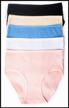 lial panty set, size 50/5xl, black/white/blue/pink/cream, 5 pcs. logo