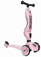 детский 3-колесный самокат scoot & ride highway kick 1, rose логотип
