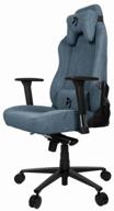 gaming computer chair arozzi vernazza soft fabric, upholstery: textile, color: blue logo