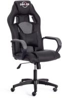 computer chair tetchair driver 22 gaming chair, upholstery: imitation leather/textile, color: black/grey, 36-6/tw-12 логотип