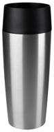 emsa travel mug stainless steel thermal tumbler, 0.36 l - steel logo