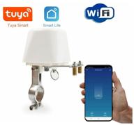 smart water wi-fi valve-actuator tuya for ball valve. works with alice. electric smart home controller, white logo