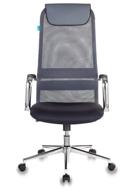 executive computer chair bureaucrat kb-9n, upholstery: mesh/artificial leather, color: gray logo