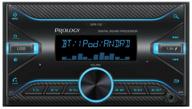 car radio prology prmpr100, with bt/audio processor dsp/usb/microsd for am/fm/vhf, mp3, wav and flac, multicolor backlight logo