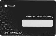 microsoft 365 family, security key, multilingual, users/devices: 6 pts, 12 months logo
