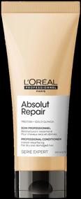 img 4 attached to L "Oreal Professionnel conditioner Serie Expert Absolut Repair Gold Quinoa Protein for dry and damaged hair, 200 ml