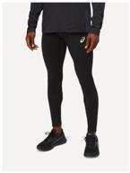 asics core winter tight tights, size s, performance black logo