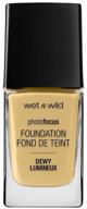 wet n wild photo focus dewy foundation, 28 ml, golden beige logo