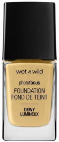 img 4 attached to Wet n Wild Photo Focus Dewy Foundation, 28 ml, golden beige