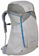 trekking backpack osprey levity 60, parallax silver logo