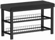 shoe rack stardis shoe rack bench, size (wxd): 81x32 cm, color: black logo