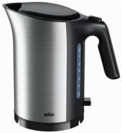 kettle braun wk 5100, silver/black logo