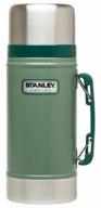thermos for food stanley classic vacuum food jar, 0.7 l, green logo