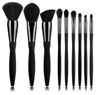 set of makeup brushes / professional makeup brushes / eye makeup brushes / brushes for shadows, blush, powder, eyebrows logo