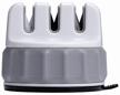 🔪 huo hou mini sharpener: efficient mechanical knife sharpener in classic white/grey logo