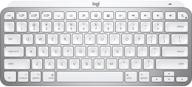 logitech mx keys mini wireless keyboard silver english логотип