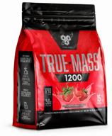 🥤 bsn true-mass 1200 gainer: 4700 g strawberry milkshake – mega size for maximum gains logo