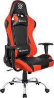 computer chair defender azgard gaming, upholstery: imitation leather, color: black/red logo