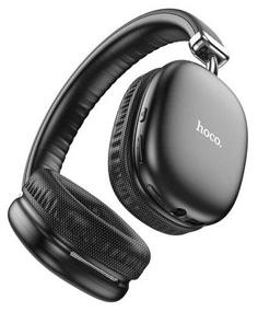 img 4 attached to 🎧 Hoco W35 Wireless Headphones, Black: Unmatched Sound Quality and Sleek Design