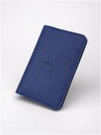 yg "classic" wallet in genuine leather. handmade. branches: for the passport, for autodocuments, for cards and money, blue. logo