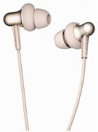 headphones 1more stylish dual-dynamic in-ear e1025, platinum gold logo