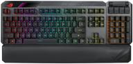 игровая беспроводная клавиатура asus rog claymore ii rog rx red, черный, русская логотип