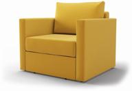 armchair-bed salotti alpha, 93 x 83 cm, bed: 200x70 cm, upholstery: textile, color: yellow logo