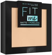 maybelline new york fit me compact pore concealing mattifying powder 105 natural beige 标志