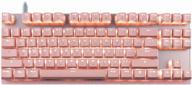 игровая беспроводная клавиатура motospeed gk82 outemu red, розовый, русская логотип