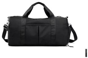 img 3 attached to Fitness bag black with shoe compartment