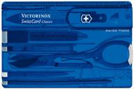 multifunctional knife victorinox swisscard classic box (0.7100/0.7122/0.7133) translucent blue logo