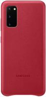 case samsung ef-vg980 for samsung galaxy s20, galaxy s20 5g, red logo