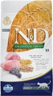 dry cat food farmina n&d ancestral grain, with lamb, with blueberries 1.5 kg логотип