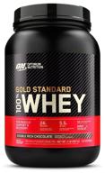 протеин optimum nutrition 100% whey gold standard, 909 гр., двойной шоколад логотип